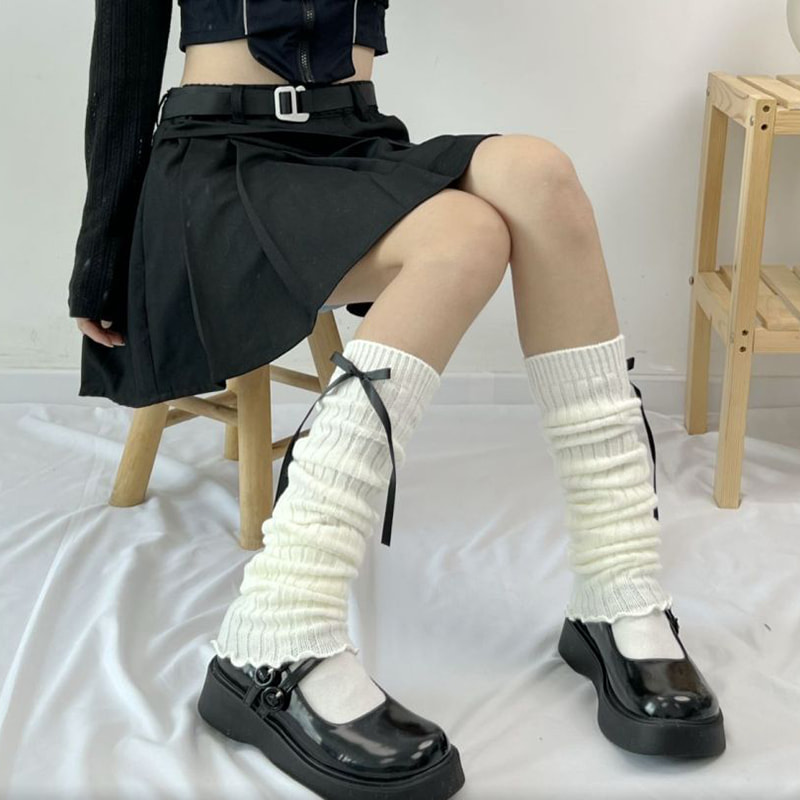 Japansk sort / hvid bunke sokker