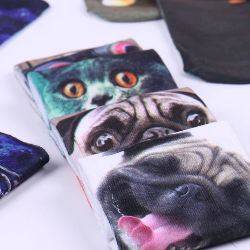 3D sokker Europæiske og amerikanske personaliserede Harajuku korte sokker trykte sokker 3D sokker Europæiske og amerikanske personaliserede Harajuku korte sokker trykte sokker